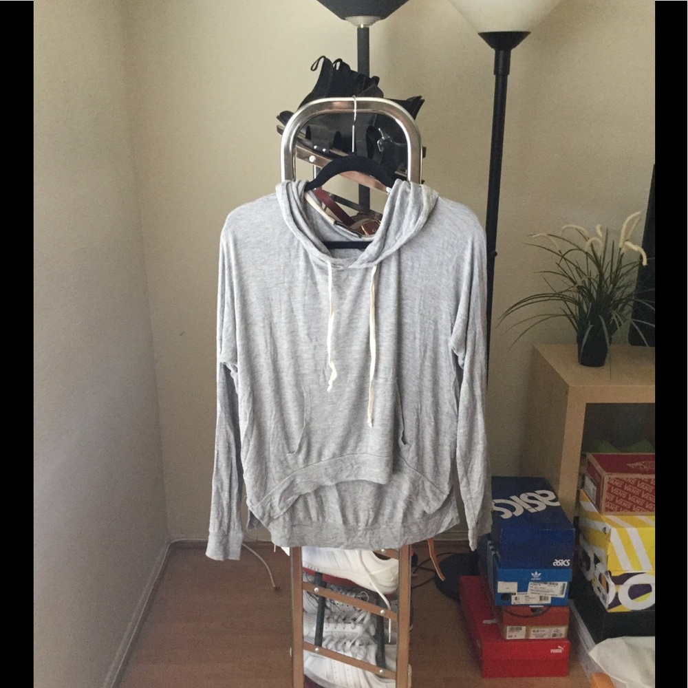 Brandy Melville Gray Lightweight Hoodie